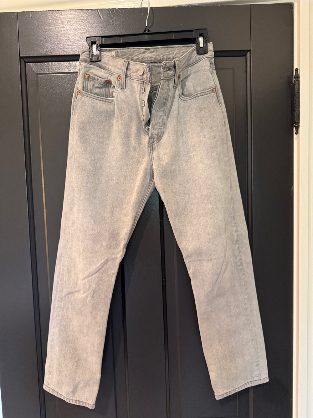 Levi’s 501 Gray Straight Jeans